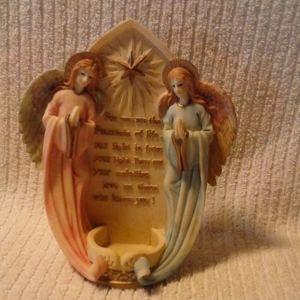 Vintage Angel Inspirations Tea Light Candle Holder